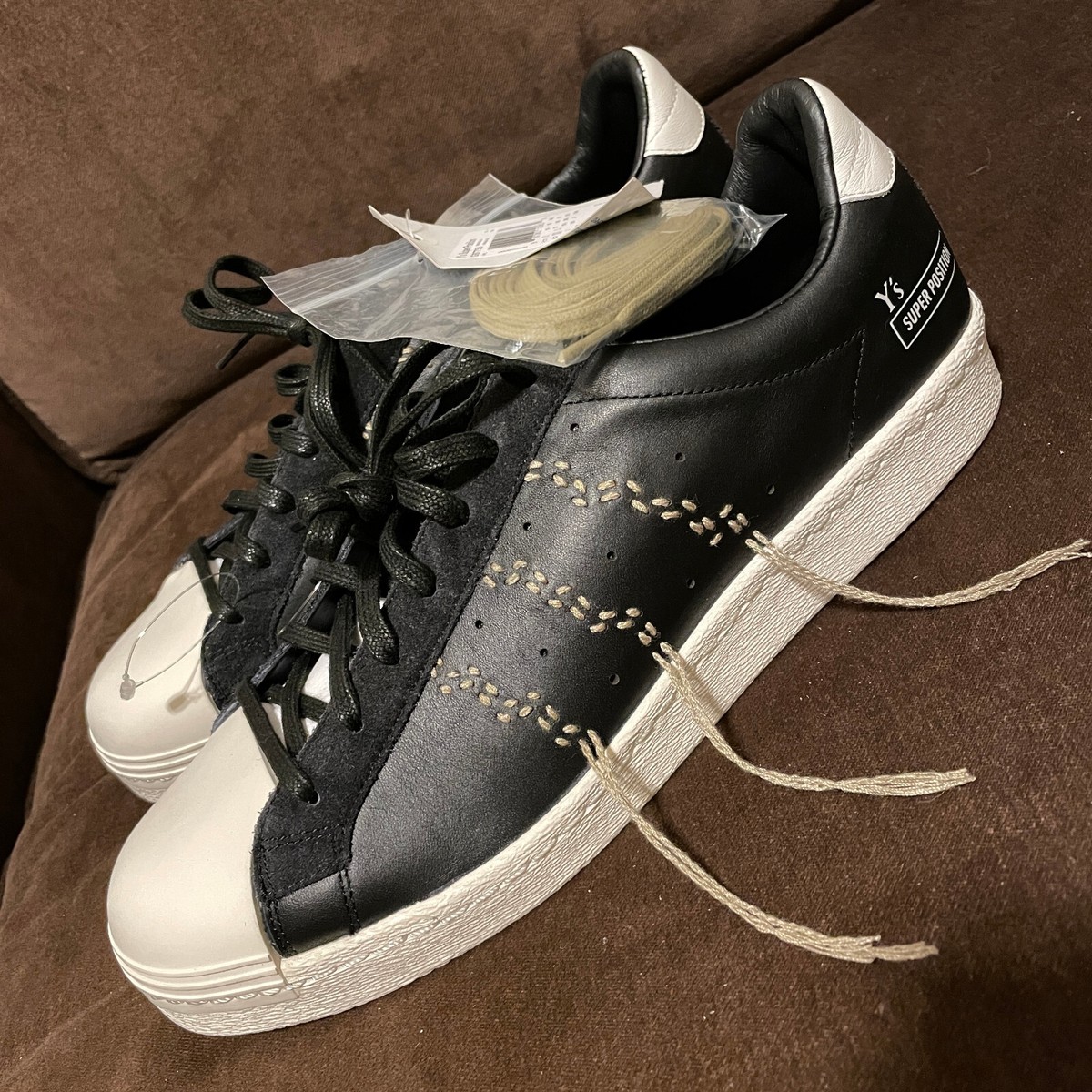 adidas SUPER POSITION Y's ブラックスニーカー　24cm Size 10.5 - adidas Yohji Yamamoto x Y's Super Position Black