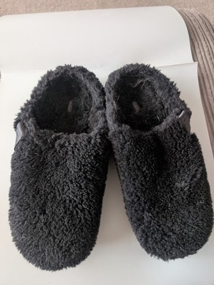 UGG FLUFF OFF SLIDE CLOG HERREN GRÖSSE 11 SCHWARZ LAMMFELL SHEARLING SLIPPER SCHUHE T15