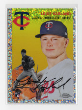 Louie Varland 2023 Topps Chrome Platinum #115 Speckle RC /75 Minnesota Twins