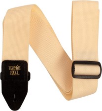 Ernie Ball Polypro Guitar Strap, Cream P05354 One Size