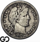 1903-S Barber Half Dollar, Better San Francisco Date