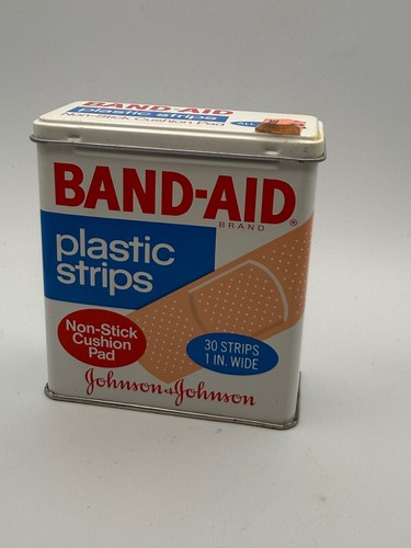 Vintage Band-Aid Box Metal Box Johnson & Johnson Empty
