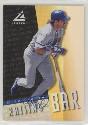 1998 Pinnacle Zenith Raising the Bar Mike Piazza #5 HOF 0b3