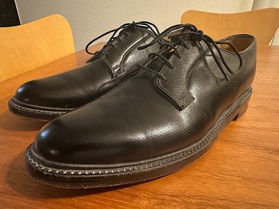 Vtg FLORSHEIM Royal Imperial #96623 SCOTCH GRAIN V-Cleat DERBY Shoes 10.5D USA
