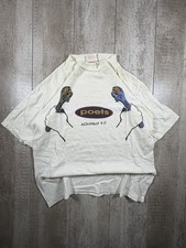 Vintage Rag Poets Sun Face T Shirt Purple Mens Large 100% Cotton Made In USA