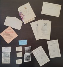1953 Dwight Eisenhower Inauguration Lot Programs, Tickets, Passes, Senate Cards