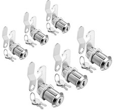 Cabinet Cam Locks Keyed Alike, 1-1/8'' Fits on7/8'' Max Door Thickness, Secur...