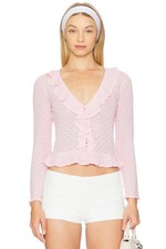 LoveShackFancy Nilah Ruffled Cardigan      Size:S $ 325 NWT