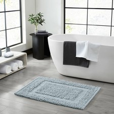 Jean Pierre New York Chenille Cotton Bath Mat 17"x24" Light Blue