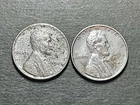 Lot of 2 Cull/damaged 1943 Lincoln Steel Wheat Cents Pennies-Combine Shipping