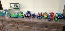 PJ Masks GRAN Lote Figuras de Acción Romeo Laboratorio Vehículos ninjas catboy gecko Owlette