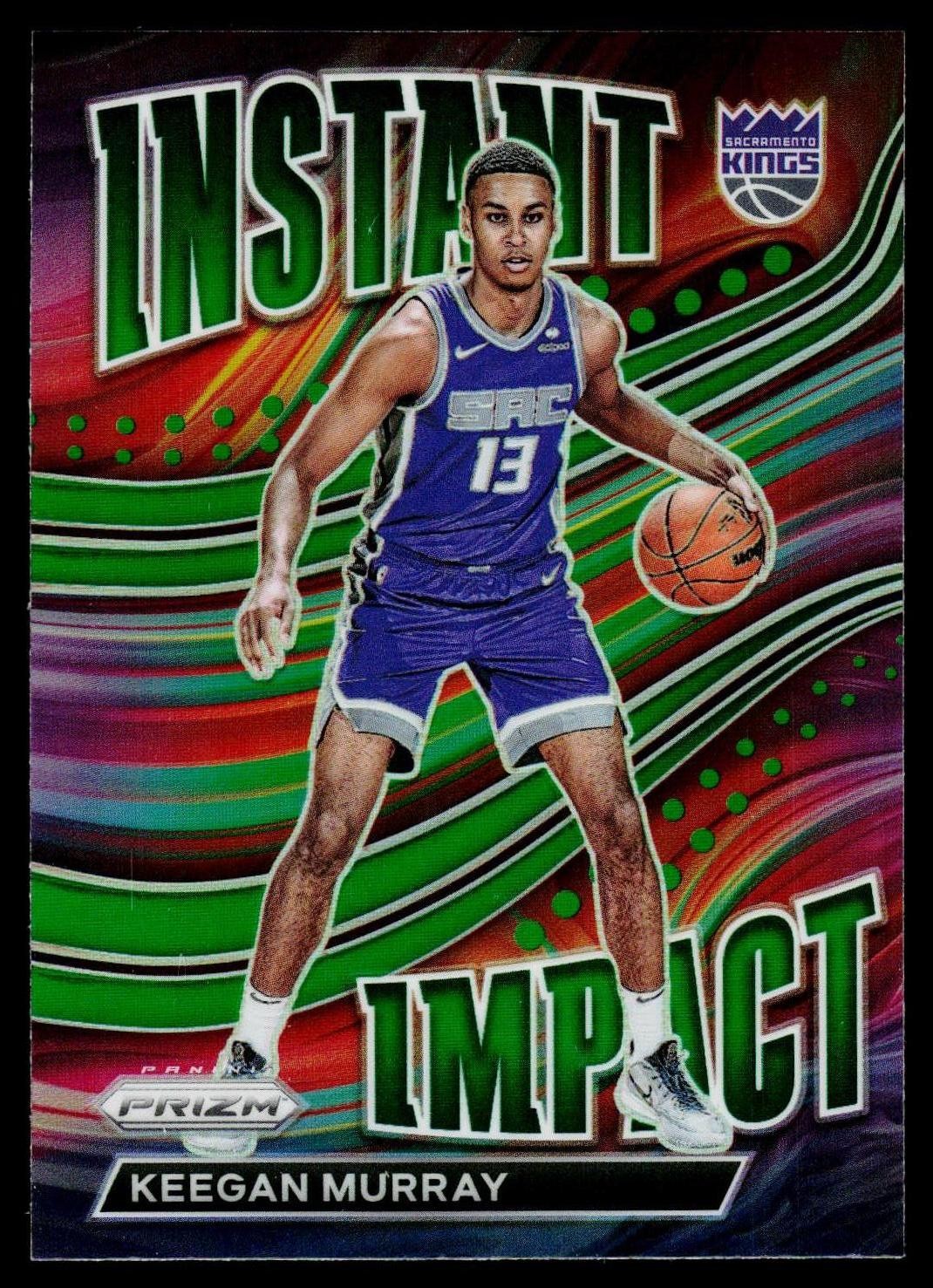 2022-23 Panini Prizm #4 Keegan Murray Instant Impact Prizms Green