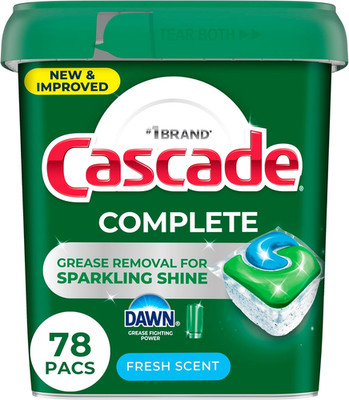 Complete Dishwasher Pods - Fresh Scent Actionpacs, Dishwasher Detergent, Dishwas