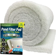 Classic Koi Pond Filter Pad FINE - White Bulk Roll Pond Filter Media Ultra-