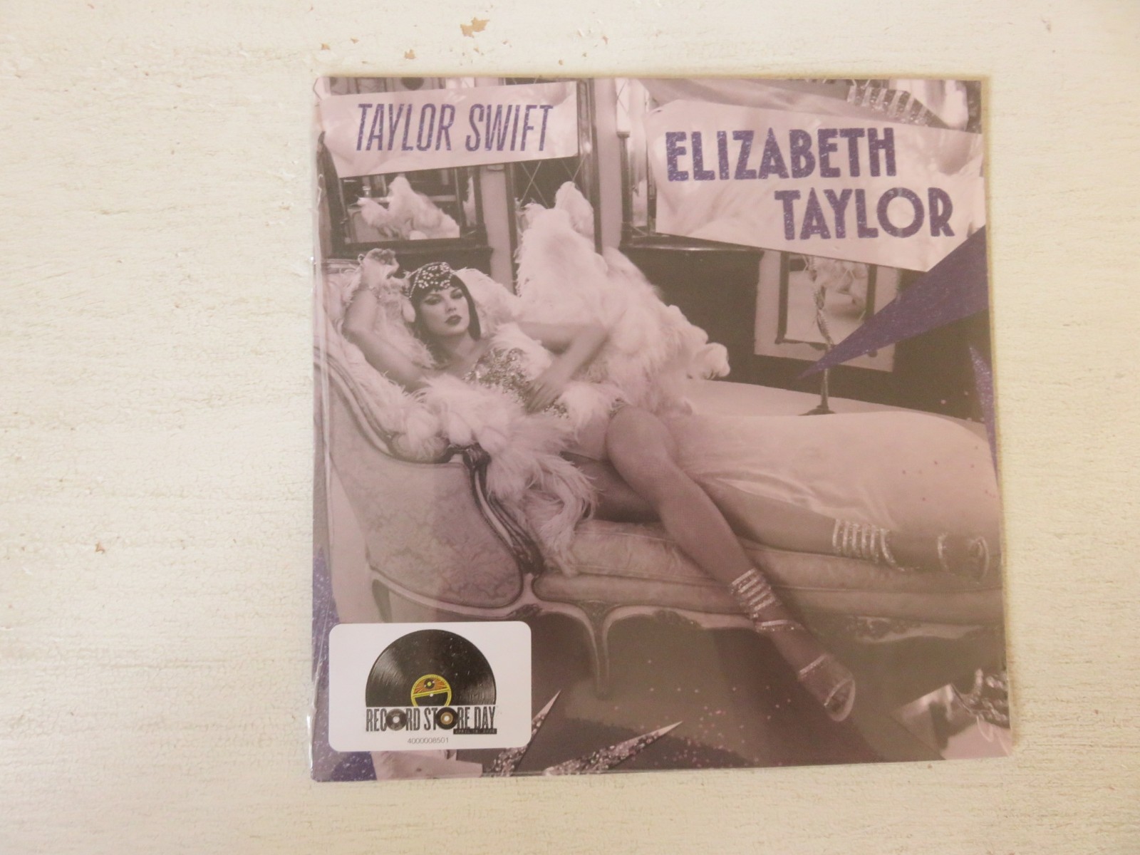 TAYLOR SWIFT Elizabeth Taylor RSD 2026 VIOLET GLITTER VINYL 7"" PRESSING