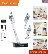 Self-Standing Cordless Vacuum for Hard Floors & Carpets - Up to 50 Mins Runtime