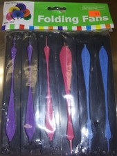 Bright Color Folding Fans dz. - New - Unused