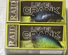Raid Japan Lot of 2 Level Crank 3/8oz Mat Tiger Bull Gill New in Package