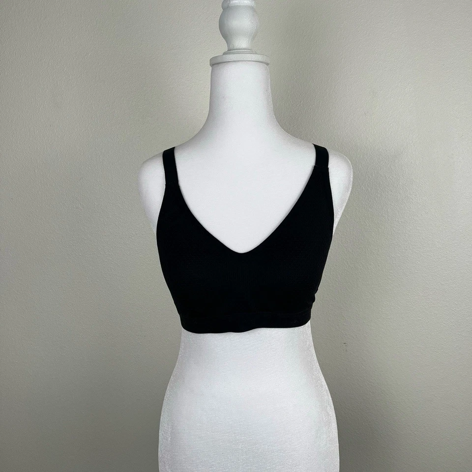 Sujetador deportivo Zella Z By Zella Body 34B negro malla correas ajustables deportivo atlético Foto 3 de 4