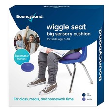 Bouncyband   Wiggle Seat   Purple, 13  D   Large Sensory Cushion for Kids Age...