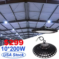 2-10 Pack 200W High Bay Light Industrial Commercial Factory Warehouse Shop Light