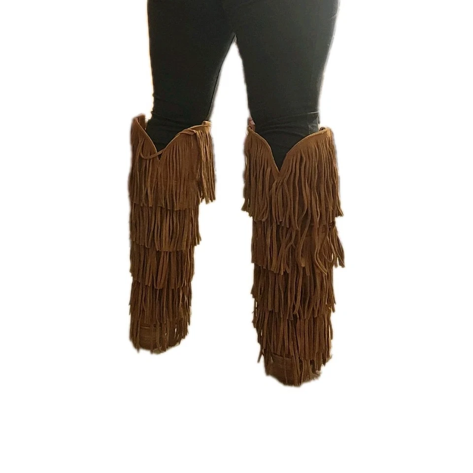 Женские замшевые сапоги Dingo Wild Child размер 7,5 ПЕРВОНАЧАЛЬНО $245,00 - Изображение 2 из 4