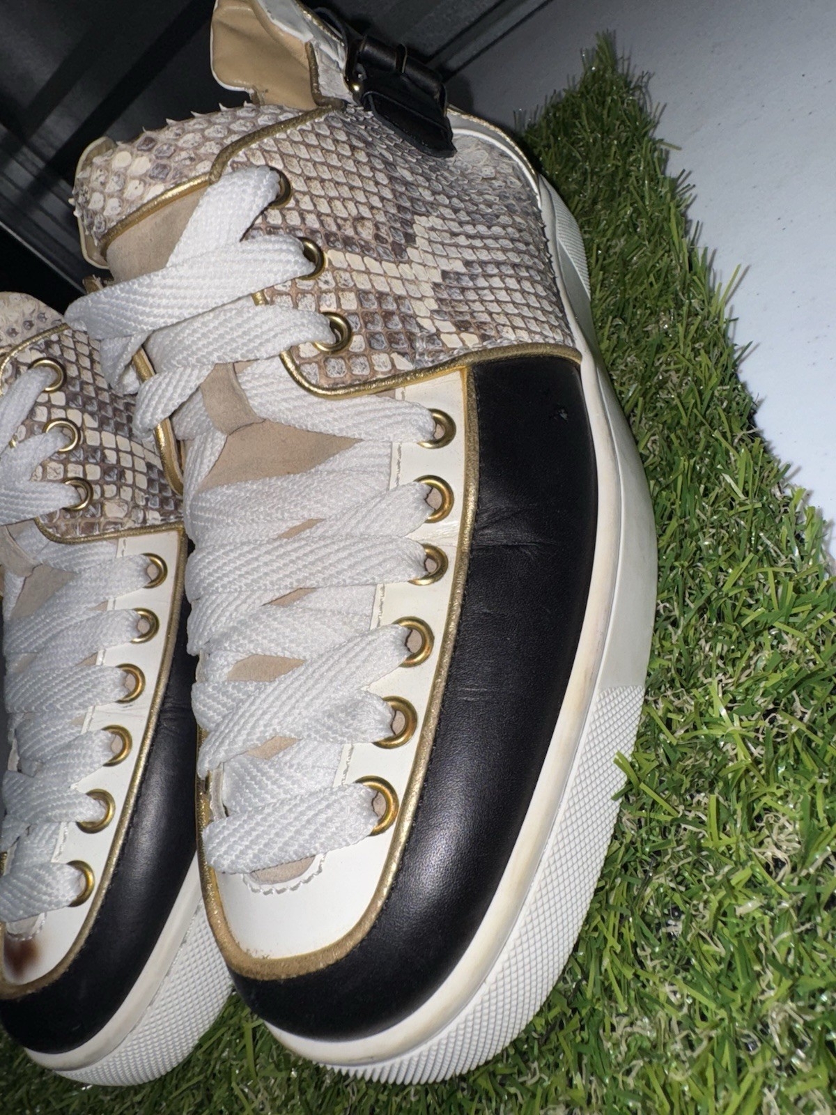 Christian Louboutin Multicolor Python and Leather… - image 12