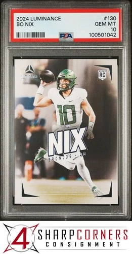 2024 PANINI LUMINANCE #130 BO NIX RC BRONCOS PSA 10