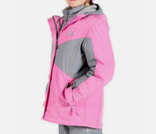 GERRY GIRLS JACKET, OUTER JACKET PINK/GRAY L 14/16 GENTLY USED