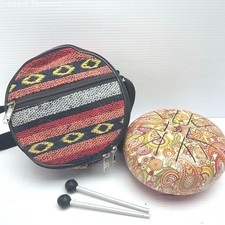 Chakra Paisley Hapi Steel Tongue Drum Aztec Knit Case -New W/O Tag