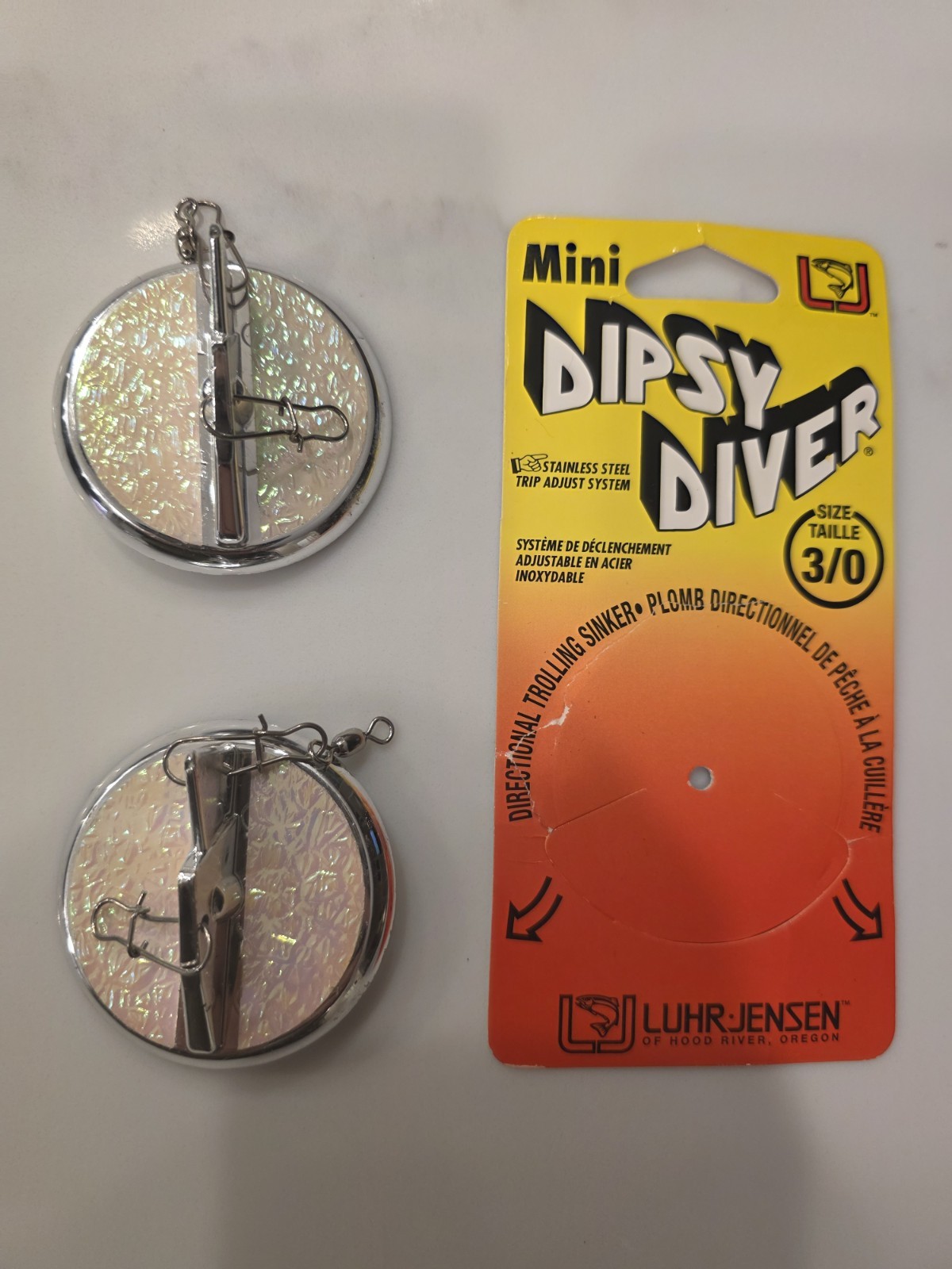 Lot De 3 Plongeants Luhr Jensen Mini Dipsy Divers - Coloris Wonder Bread - Pêche Saumon/truite