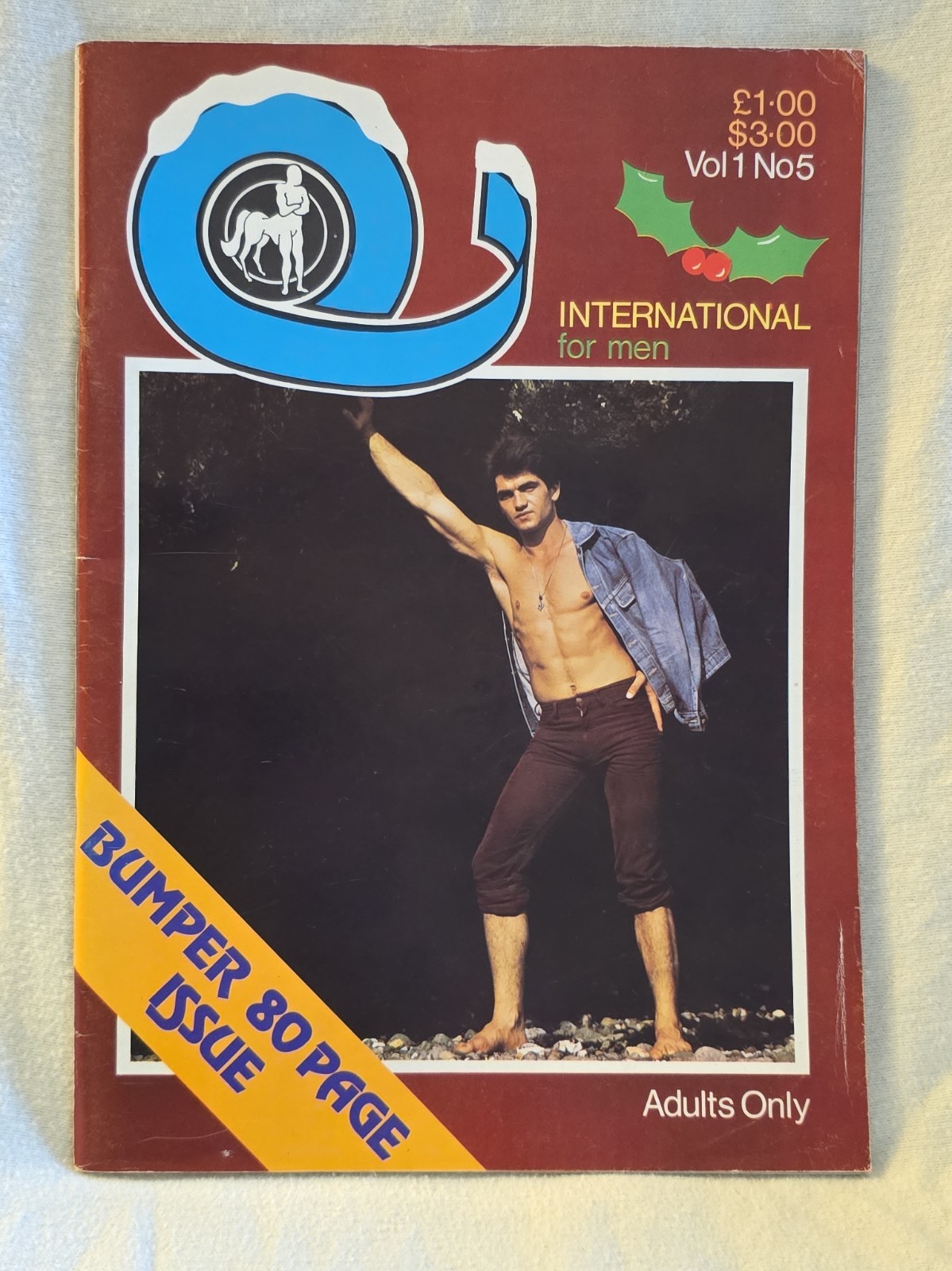 VHTF Vintage 1976 Q International Gay Mens Male Magazine UK London Vol 1 No 5