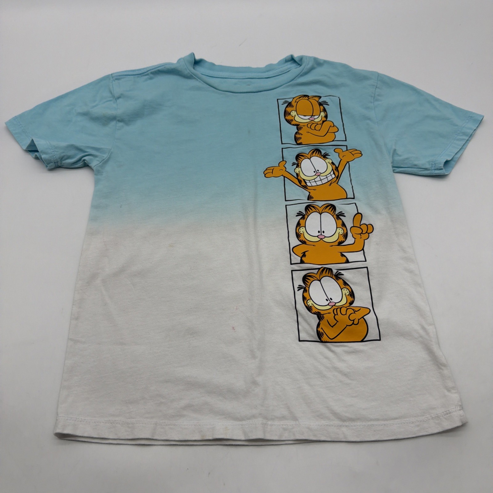 Garfield T-shirt Youth Boys M Multicolor Graphic Print Logo .#39234