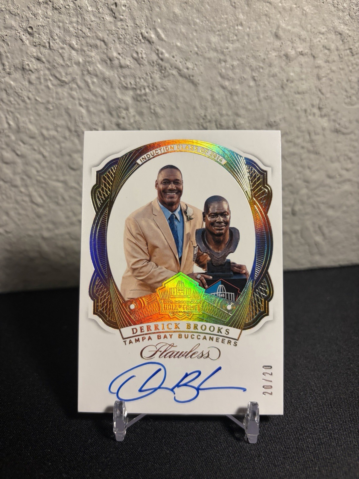 2018 Panini Flawless Derrick Brooks HOF Auto #/20 Buccaneers