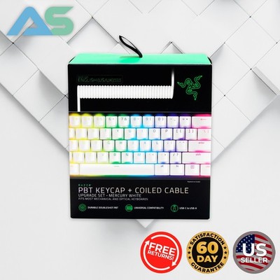 Razer PBT Keycap + Coiled Cable Upgrade Set USB-C to USB-A | RC21-01490900-R3M1