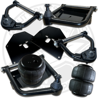 1971-1972 C10 & Blazer Front Air Ride Bag Kit Tubular Arms 2600 Bags
