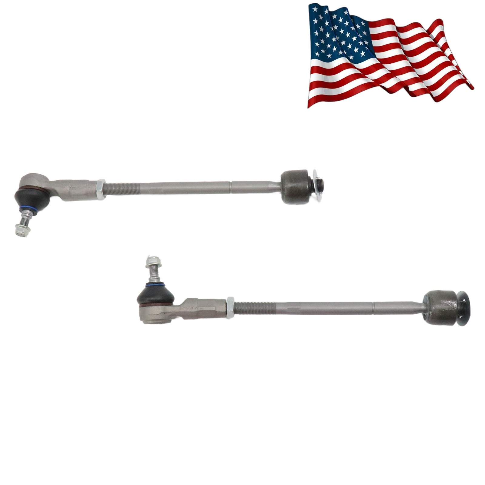 For 2003-2012 Maserati Quattroporte Pair Front Inner & Outer Tie Rod End Kit