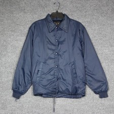 True Vintage Sears The Mens Store Sportswear Navy Blue Coach Jacket Mens L