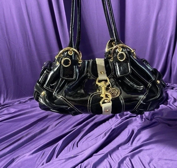 Bolso de mano Juicy Couture de cuero negro vintage Foto 2 de 4