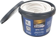Image of Stormguard UPVC Replacement Door and Window Gasket Rubber Seal (White) 25 Metre