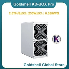 NEW GoldShell KD BOX PRO Cryptocurrency KDA Miner 2.6TH/S 230W 0.088W/G No PSU