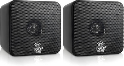 Pyle Mini Cube Regallautsprecher 10 cm, 200 W kompakte Stereolautsprecher für Zuhause Au