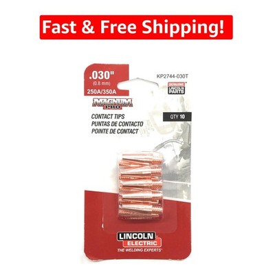High-Performance 10-Pack Copper Plus Tapered Contact Tips   0.030 Inch