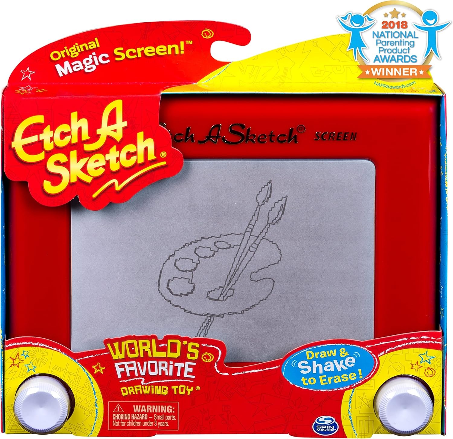 Etch A Sketch Classic, Drawing Toy with Magic Screen, for 1 count (Pack of 1)