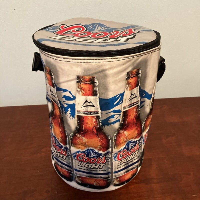 Coors  Lite Can Cooler Bag Nice Zippered Adjustable Straps