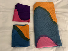 Marimekko Lokki 2x Pillowcases and 1x Duvet Cover Orange/Pink/Green/Purple