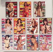 MENS COLLECTIBLE 2010 PLAYBOY MAGAZINES COMPLETE 12 ISSUES ~ ALL CENTERFOLDS