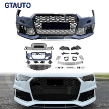 Front Bumper Grille Set For 2016-2018 Audi A7/S7 Upgrade to RS7 Renn Sport Style