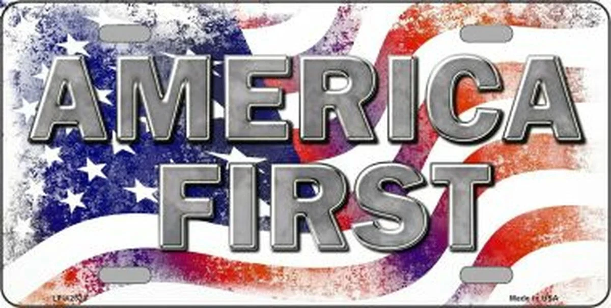 America First Novelty License Plate