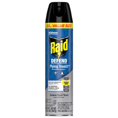 Defend Flying Insect Killer Spray 20 oz Outdoor Fresh Scent Can